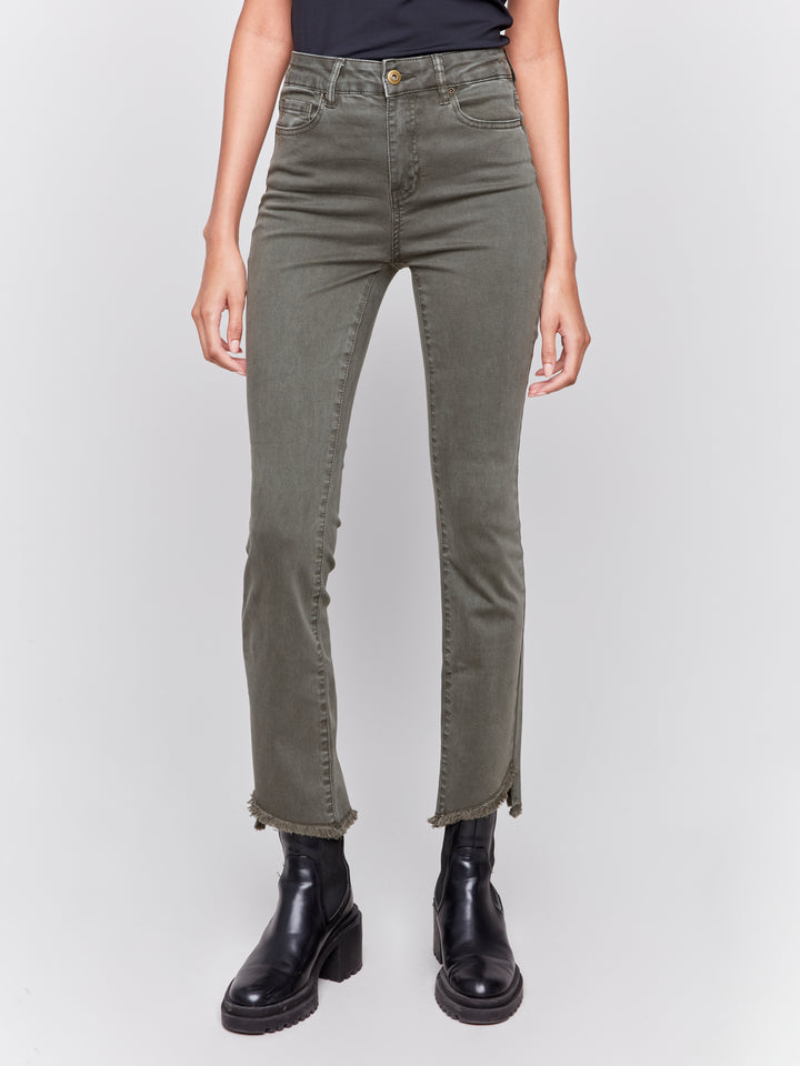 Spruce Asymmetrical Hem Bootcut Jean