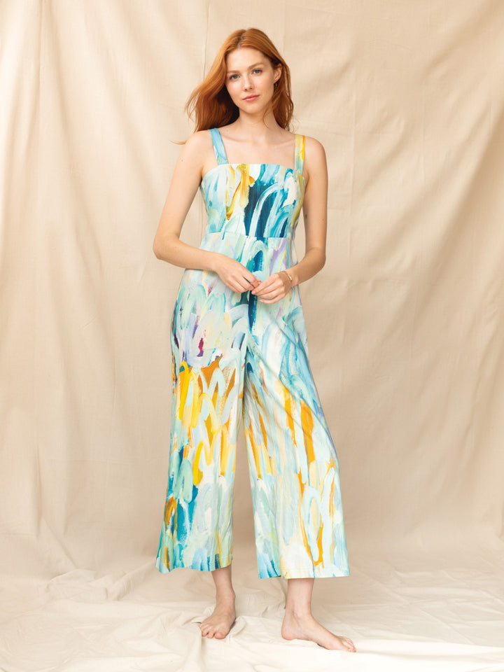 Spun Through Seasons Print Jumpsuit