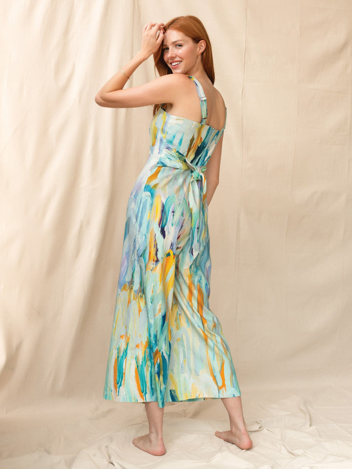 Spun Through Seasons Print Jumpsuit