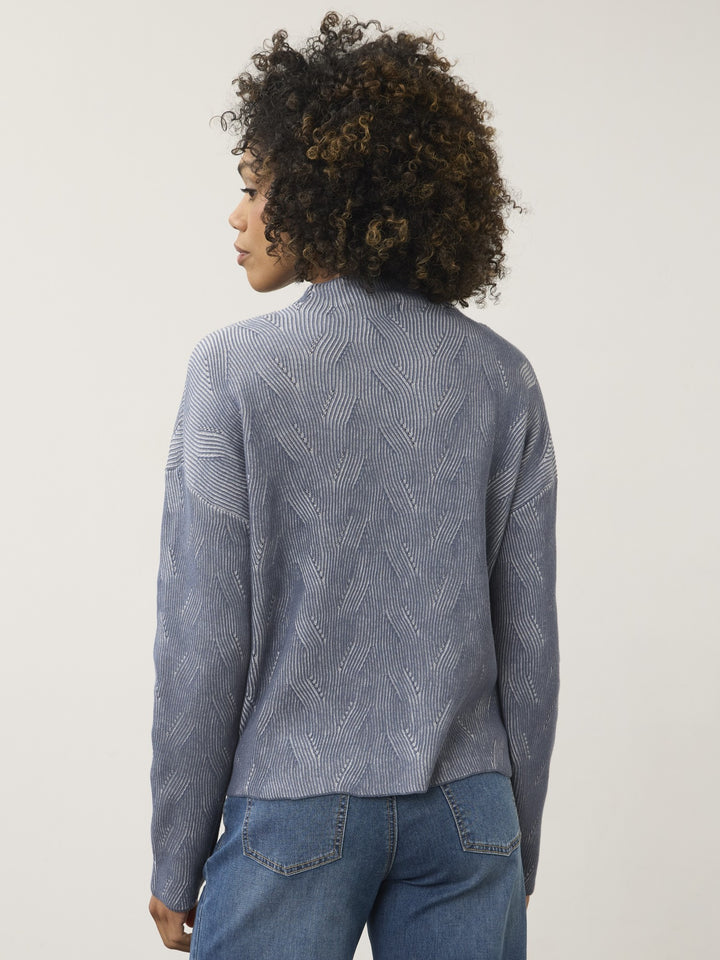 Storm Cloud Funnel Neck Sweater