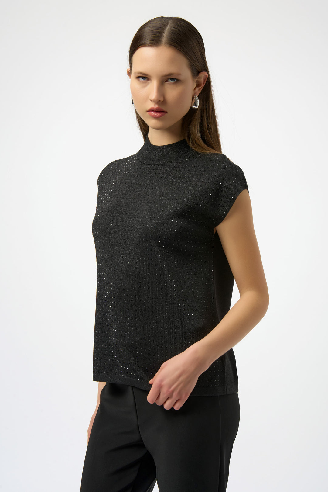 Stud Embellished Knit Top