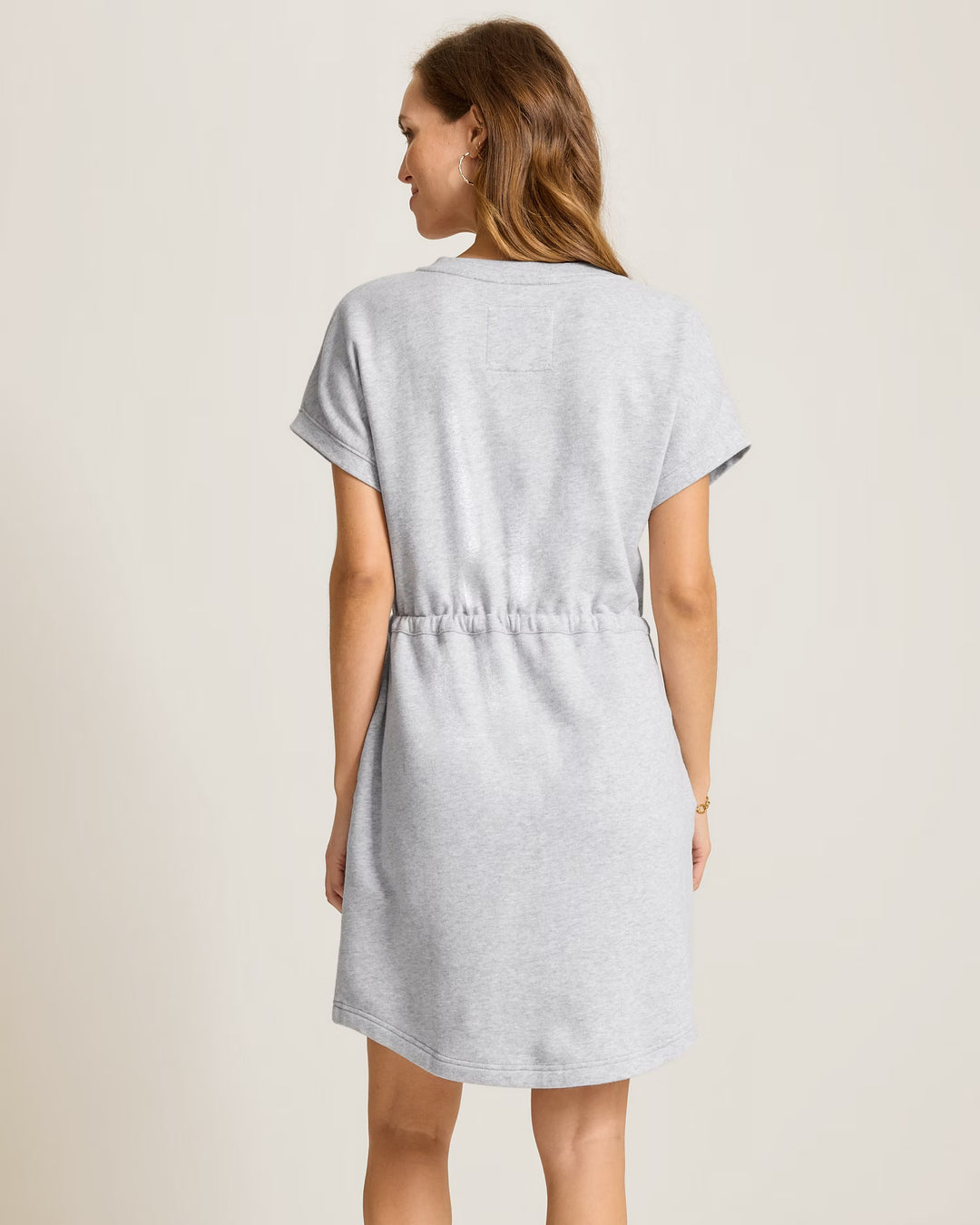 Summer Grey Tie Waist Dress