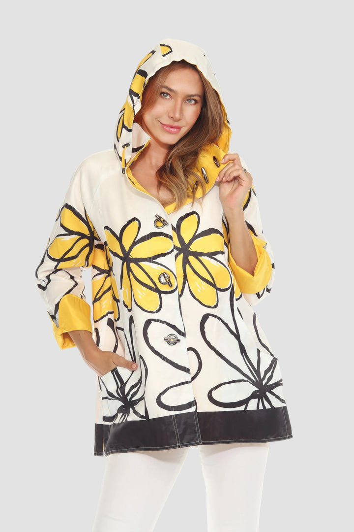 Sun Flower Reversible Raincoat