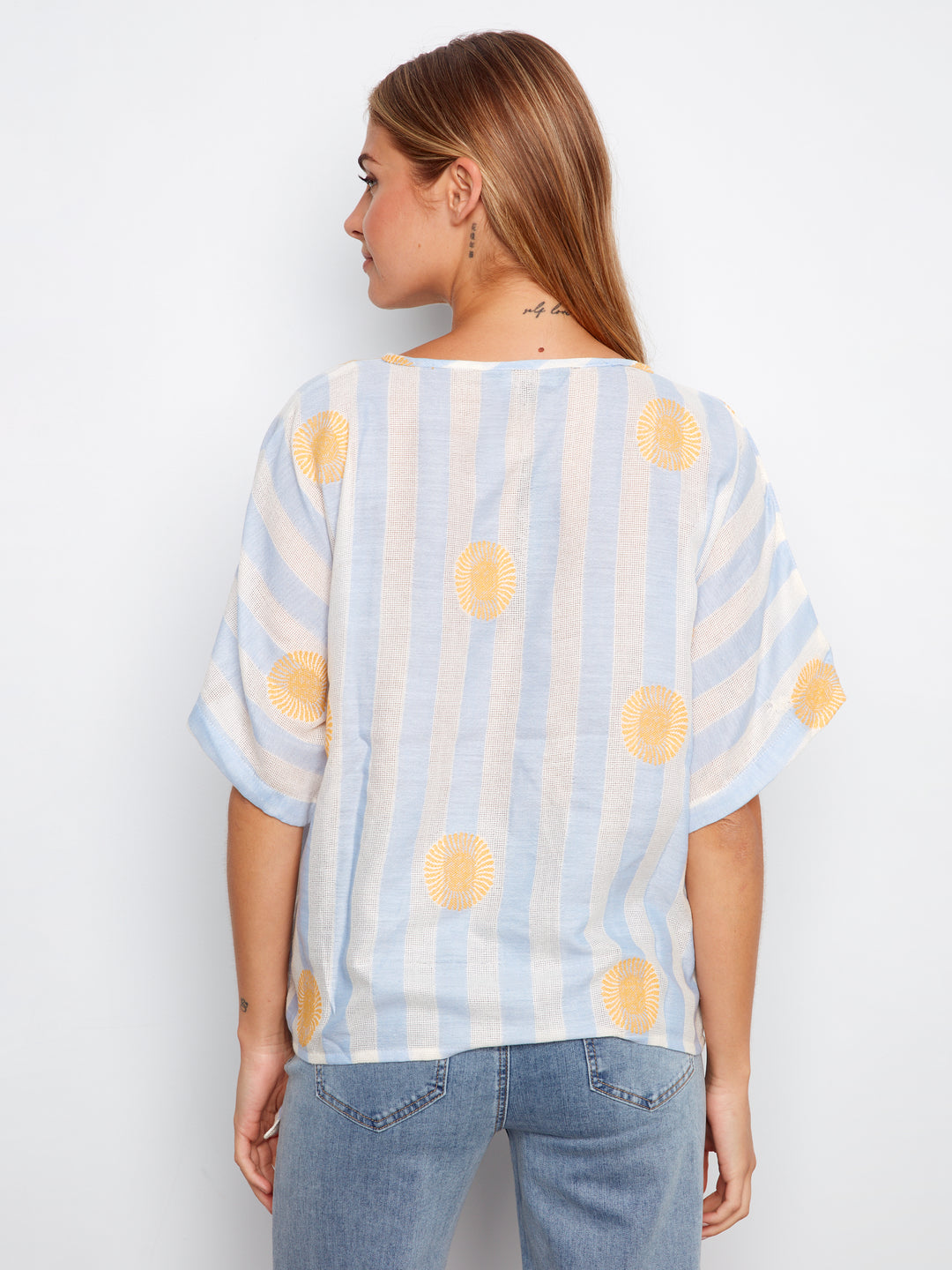 Sunrise Stripe Side Tie Top