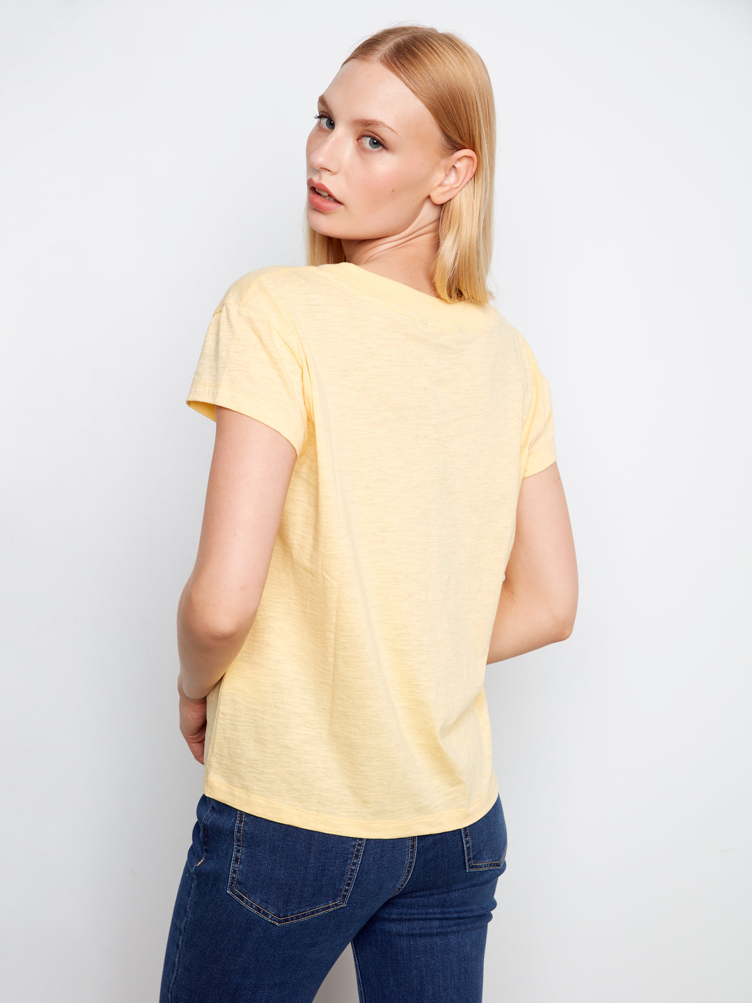 Sunshine V-Neck Organic Cotton Tee
