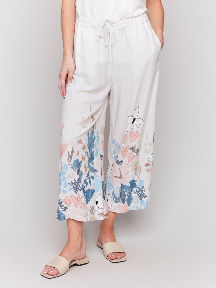 Supernova Print Linen Pant