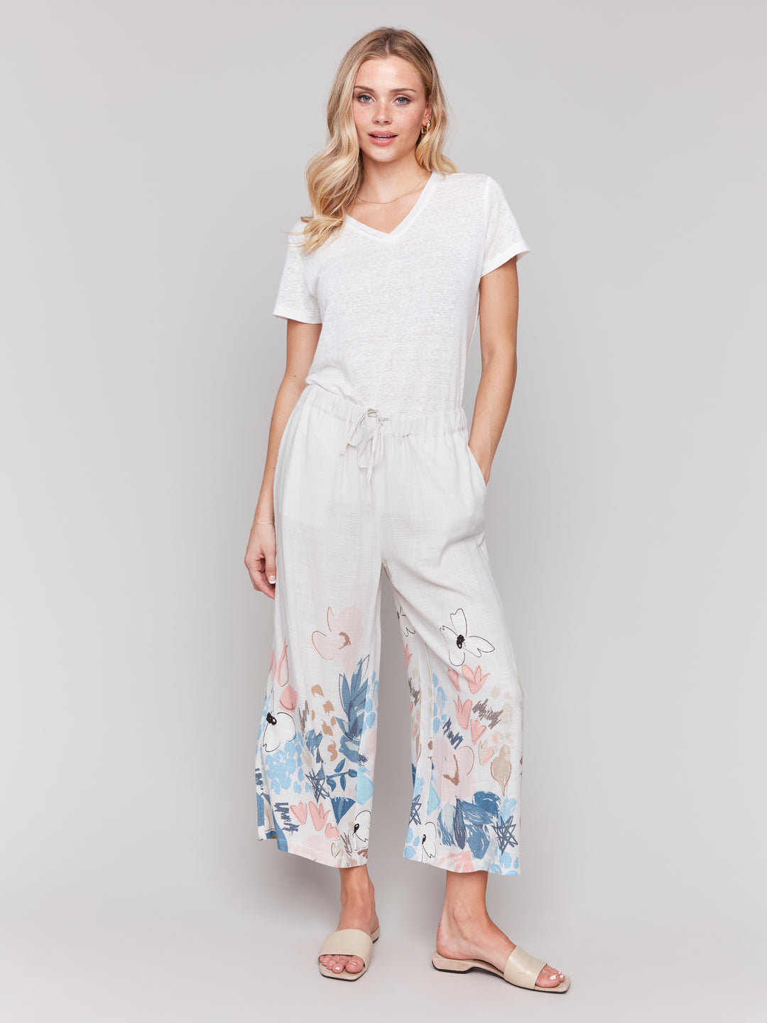 Supernova Print Linen Pant