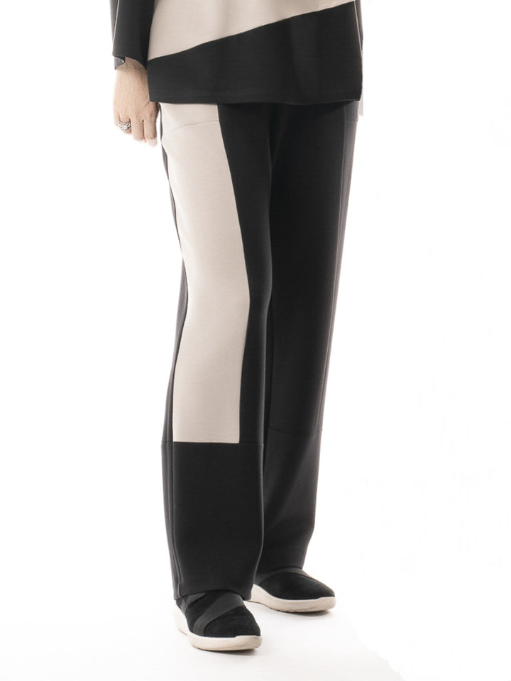 Tan & Black Modal Pant