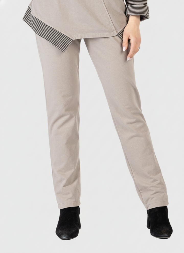 Taupe Straight Leg Pant