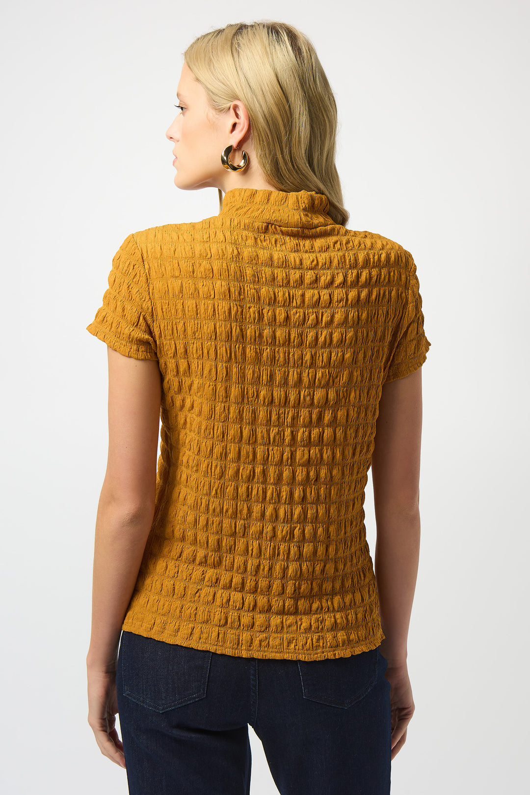 Textured Knit Fitted Top