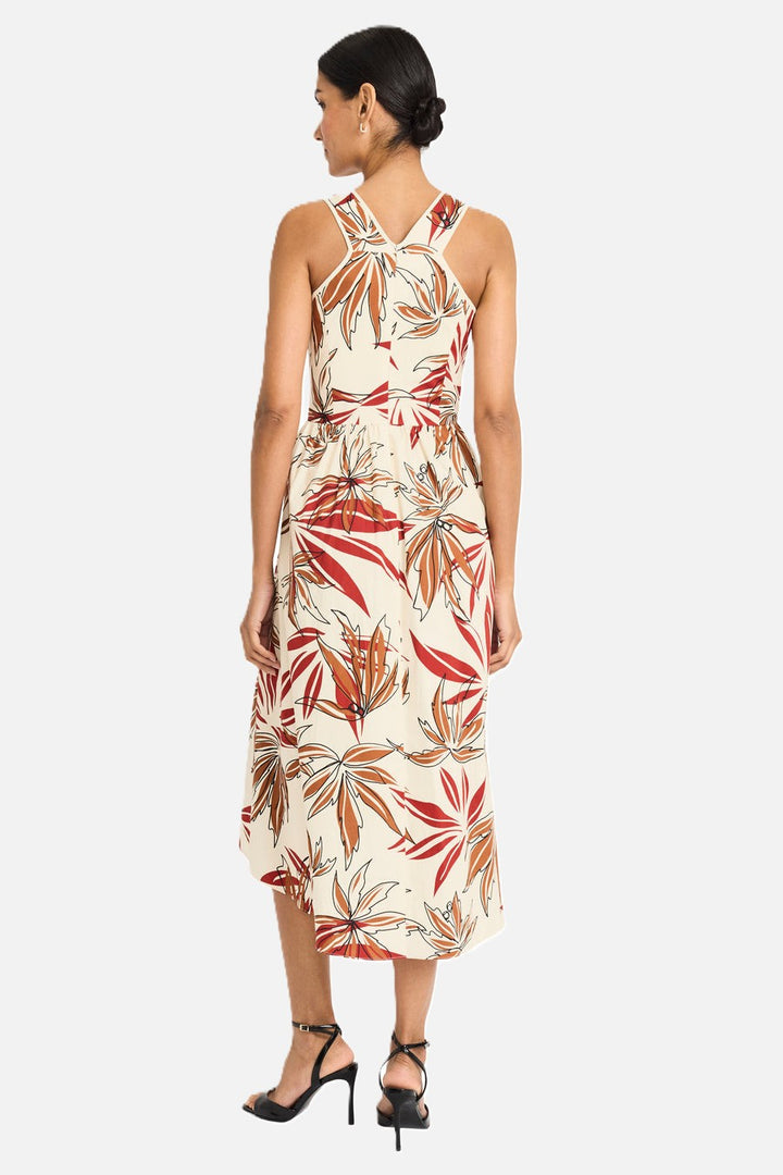 Tropical Print Hi-Lo Dress