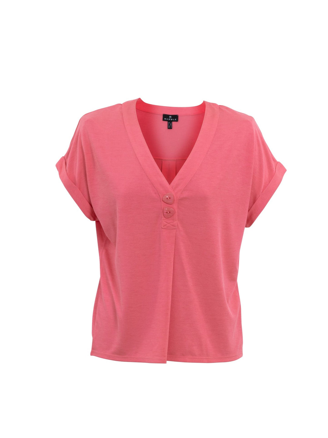 Two Button V-Neck Top