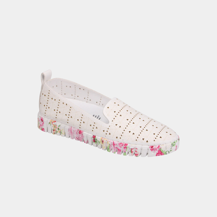 Uppie White Rose Smooth Sneaker