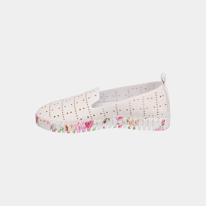 Uppie White Rose Smooth Sneaker