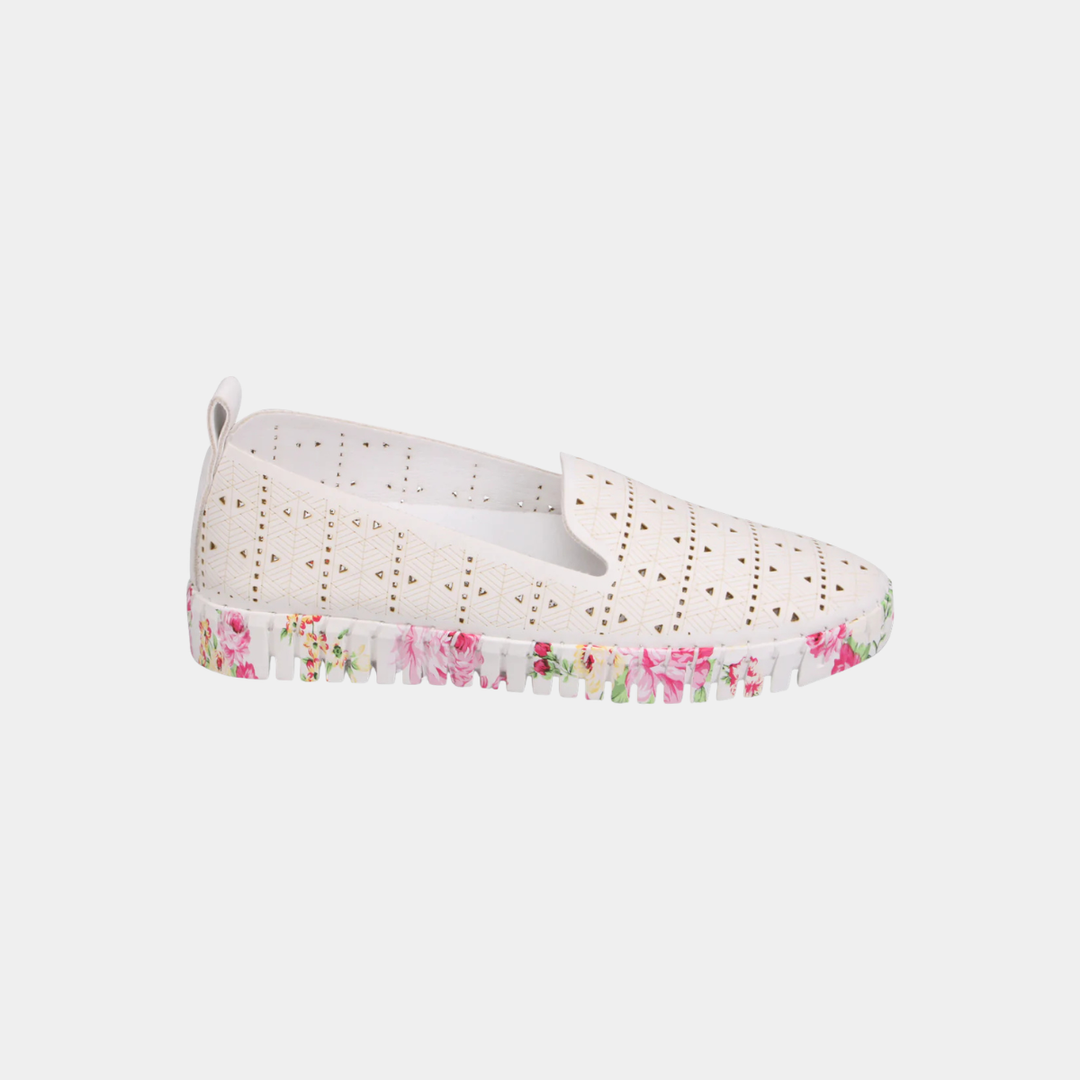 Uppie White Rose Smooth Sneaker