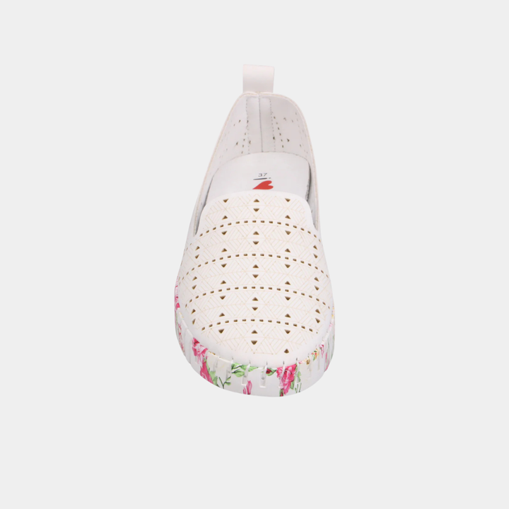 Uppie White Rose Smooth Sneaker