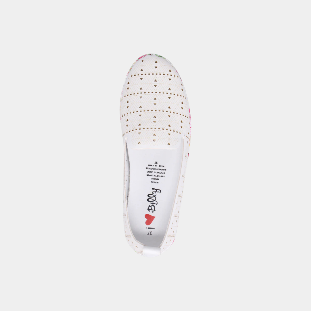 Uppie White Rose Smooth Sneaker