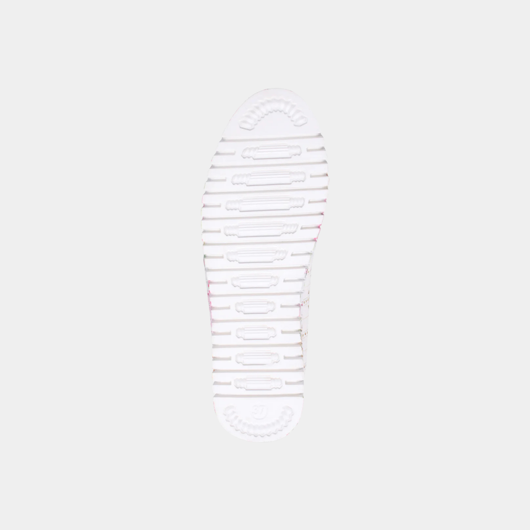 Uppie White Rose Smooth Sneaker