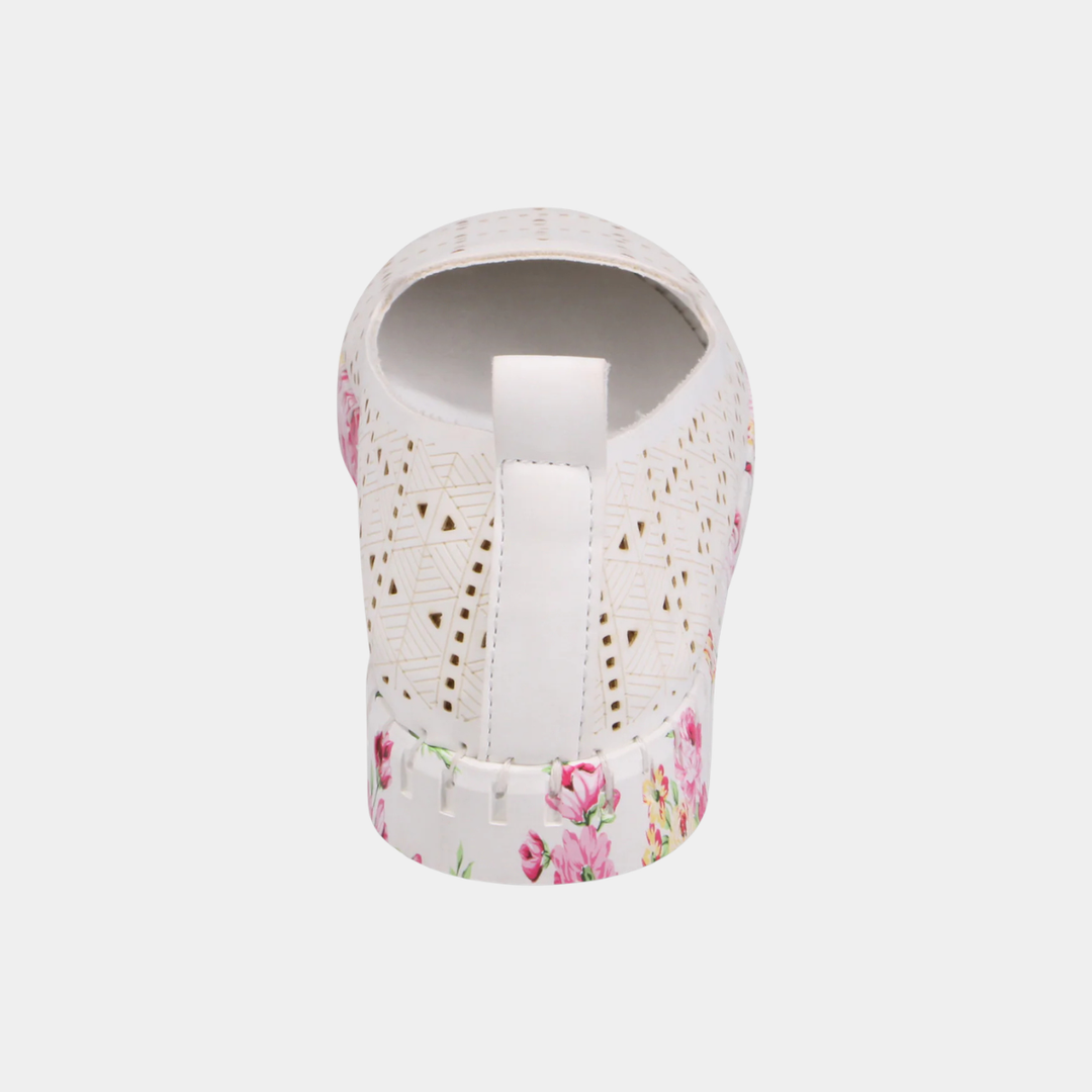 Uppie White Rose Smooth Sneaker
