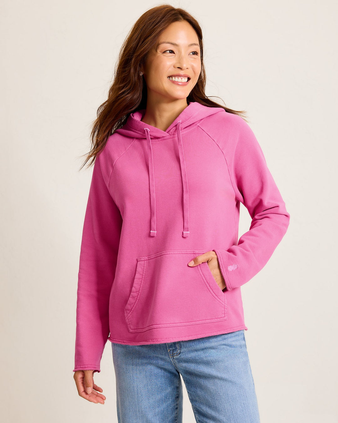 Very Berry Marina Del Mar Raw Edge Hoodie