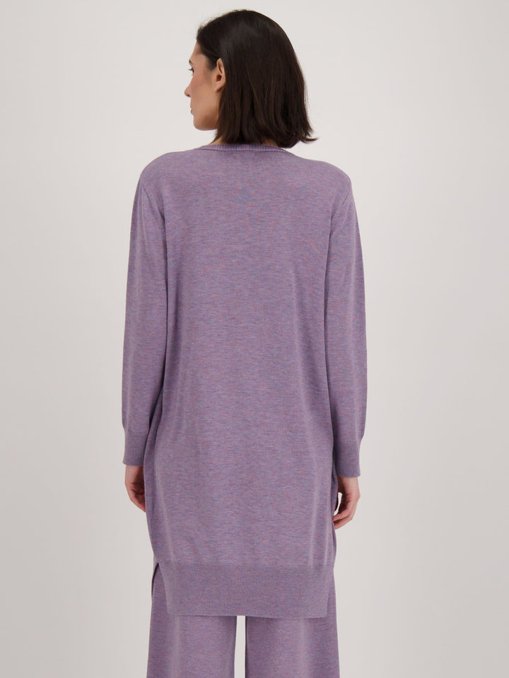 Violet Fooler V-Neck Sweater Cardigan