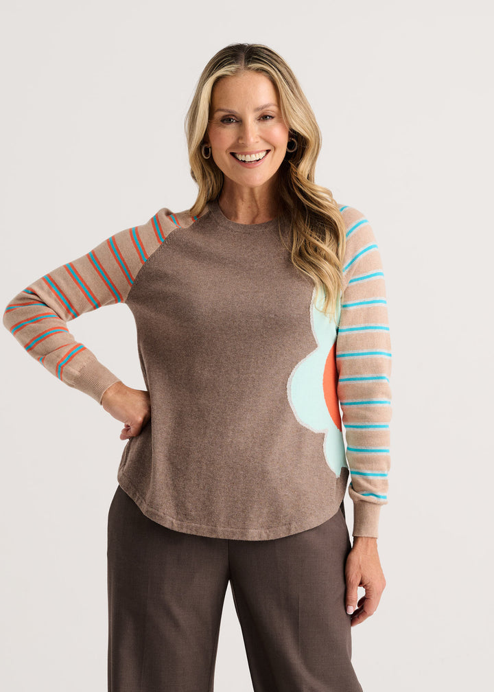 Walnut Denim Bright Side Sweater
