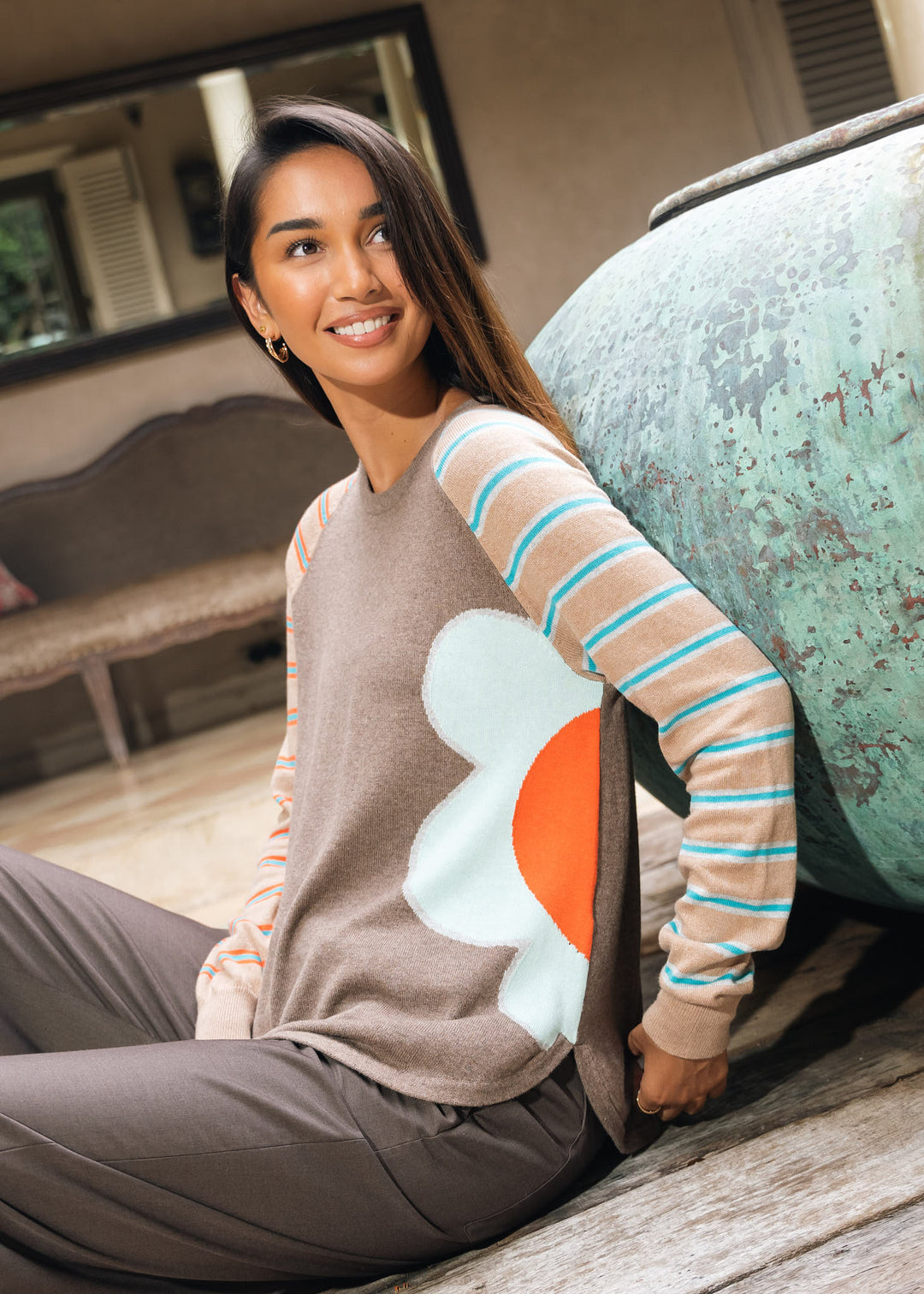 Walnut Denim Bright Side Sweater