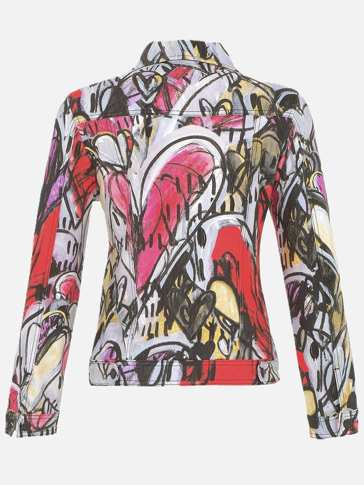 Watermelon Heart Print Jacket