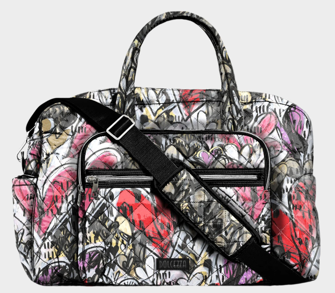 Watermelon Heart Print Travel Bag