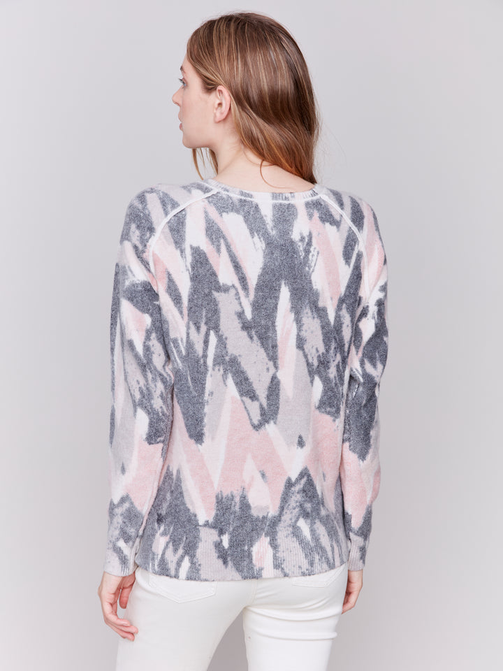 Woodrose Reversible Printed Sweater