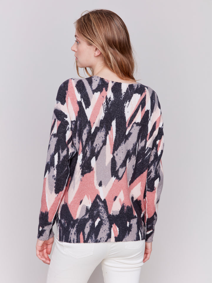 Woodrose Reversible Printed Sweater