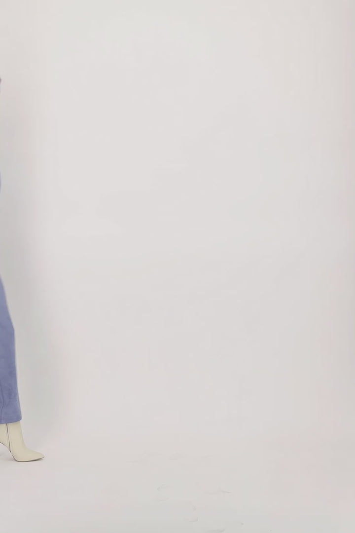 Blue Contrast Blanket Stitch Cardigan