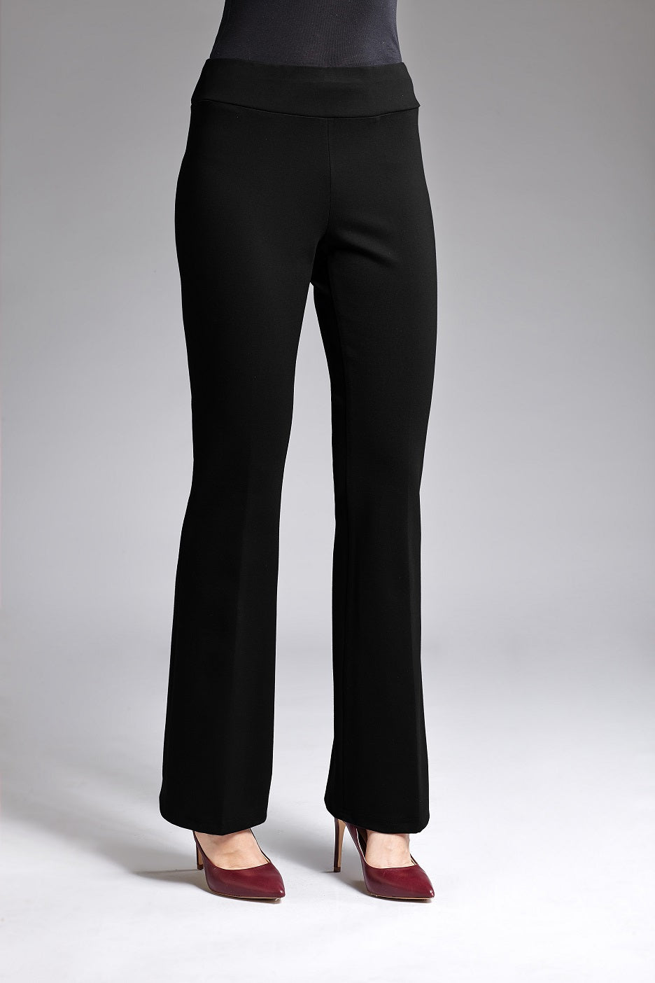Black Bootcut Pull-On Pant