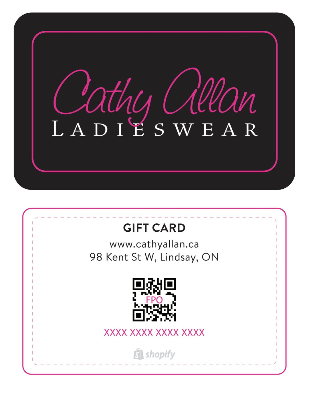 Cathy Allan Holiday Gift Card