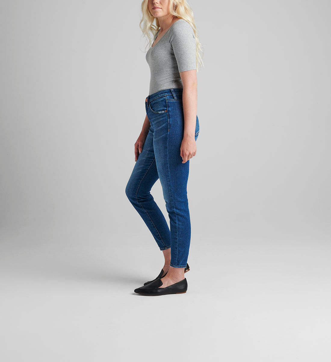 Medium Wash Cecilia Distressed Skinny Jean
