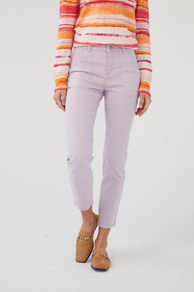 Wild Pansy Euro Twill Olivia Pencil Ankle Jean